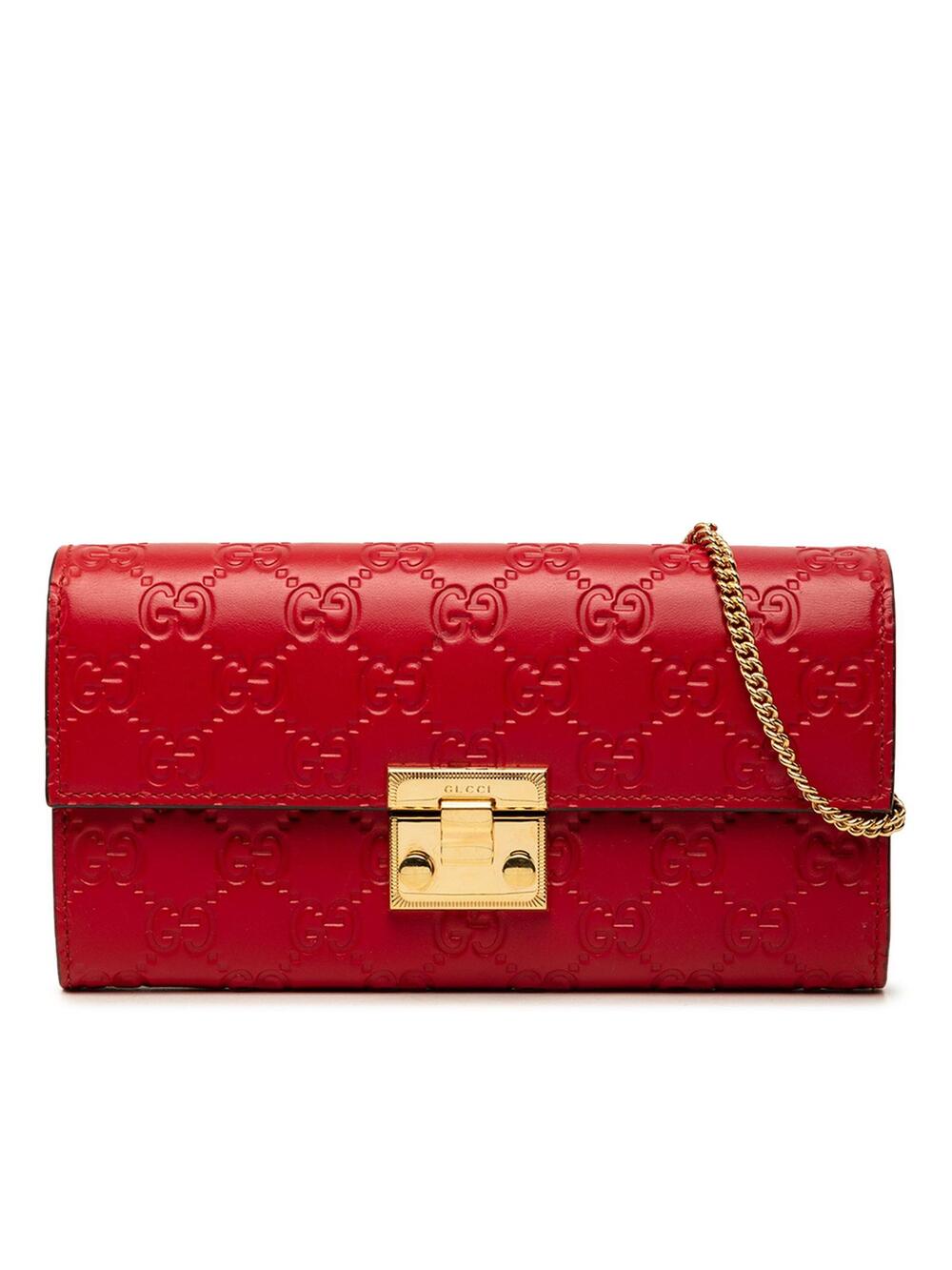 Gucci Ssima Padlock Wallet On Chain #375442G65B